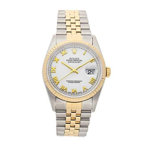 Rolex Datejust Mechanical (Automatic) White Dial Mens Watch 16233 (Certified Pre-Owned)