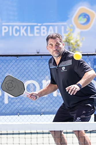 Engage Pursuit MX Graphite Pickleball Paddle – Rough Texture for Long Lasting Spin – Responsive Core for Control and Feel – Standard Grip, Lightweight (7.5-7.8 oz) - USAP Approved
