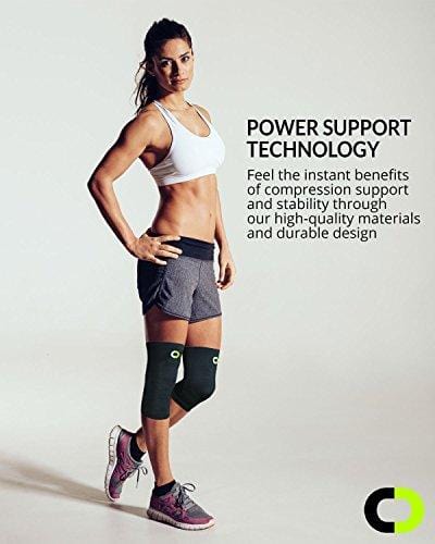 Knee Brace Compression Sleeve (1 Pair) - Best Knee Support Braces for Meniscus Tear, Arthritis, Joint Pain Relief, Injury Recovery, ACL, MCL, Running, Workout, Basketball, Sports, Men and Women