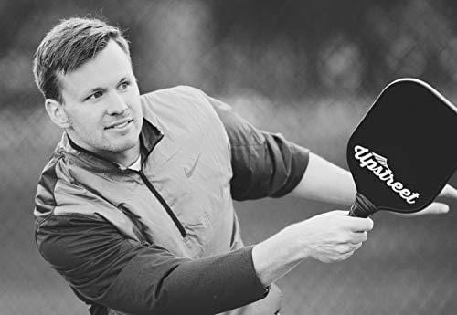Upstreet Graphite Pickleball Paddle Set - Polypro Honeycomb Composite Core - Paddles Include Racket Cover