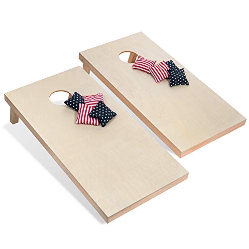Tailgating Pros 4'x2' Cornhole Boards & Stars & Stripes Corn Hole Bags W/Carrying Case