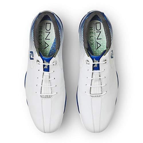 FootJoy Men's D.N.A. Helix-Previous Season Style Golf Shoes White 13 M Electric Blue, US [product _type] FootJoy - Ultra Pickleball - The Pickleball Paddle MegaStore