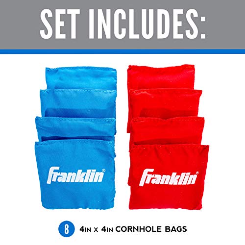 Franklin Sports Replacement Bean Bags for Cornhole - Includes 8 Bean Bags - 4 inch x 4 inch