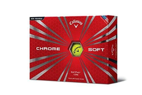 Callaway Chrome Soft Golf Balls, Prior Generation, (One Dozen), Yellow [product _type] Callaway - Ultra Pickleball - The Pickleball Paddle MegaStore
