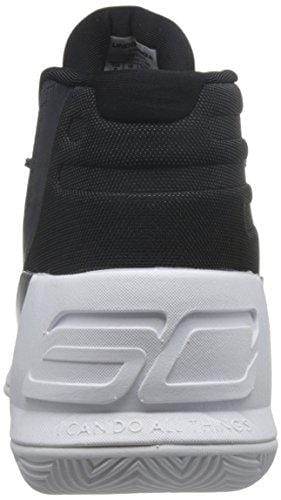 Under Armour Men's Curry 3 Basketball Shoe (10) Black/White