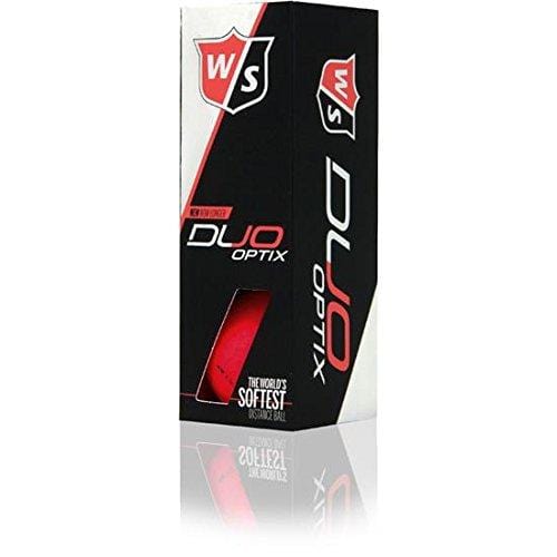 Wilson Staff Duo Soft Optix Matte Red Golf Balls