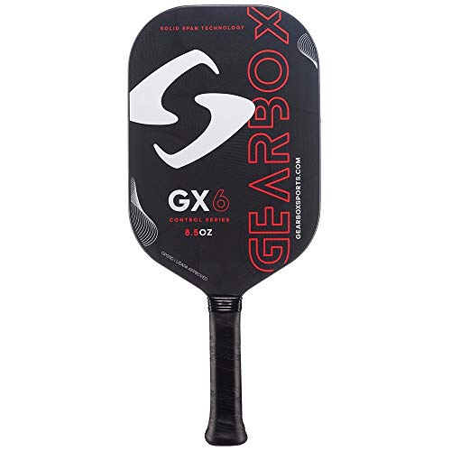 Gearbox GX6 Control 8.5oz 3-15/16in Carbon Fiber Red Pickleball Paddle