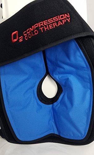 O2 Cold Therapy Knee Wrap with Ice Pack and Air Compression Wrap, Universal