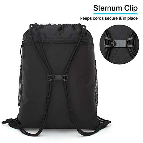 Venture Pal Packable Sport Gym Drawstring Sackpack Backpack Bag with Wet Pocket for Men,Women,Kids-Blue