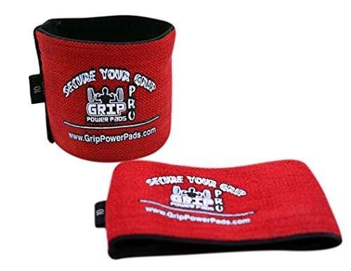 Grip Power Pads Elbow Compression Sleeve (2 Count) Golf Elbow Brace Weightlifting Sleeve Tennis Strap Arthritis & Tendonitis Pain Relief Workout Arm Support Sleeve (Red, X-Large 11"-11.75)