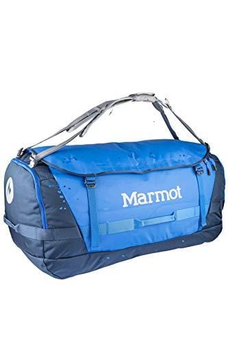 Marmot Long Hauler Duffel Bag Expedition, sac de voyage grand et robuste, sport, XL Weekender Travel Duffle, 50 cm, 125 liters, Blue (Peak Blue/Vintage Navy)