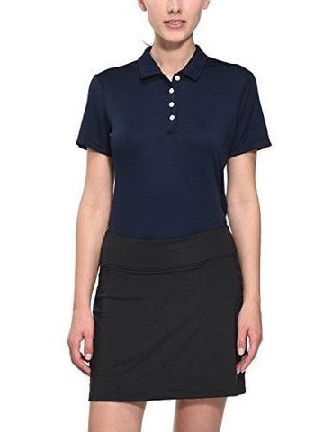 Baleaf Women's Golf Tennis Polo Shirts Quick Dry Short Sleeve UPF 50+ Navy Size L