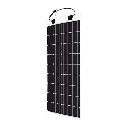 Renogy 100 Watt 12 Volt Extremely Flexible Monocrystalline Solar Panel - Ultra Lightweight, Ultra Thin, Up to 248 Degree Arc, for RV, Boats, Roofs, Uneven Surfaces