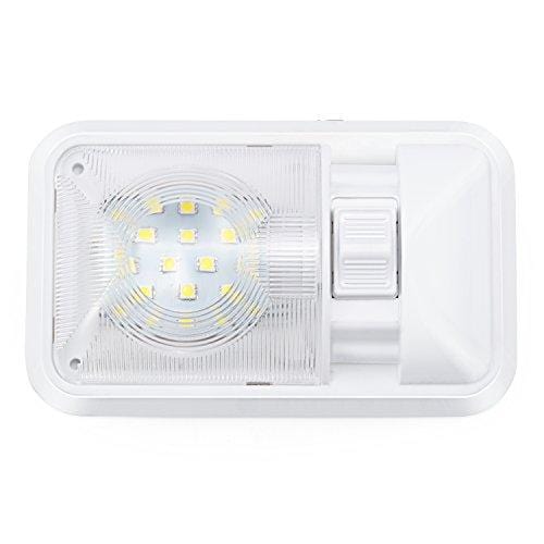 Kohree 12V Led RV Ceiling Dome Light RV Interior Lighting for Trailer Camper with Switch, Single Dome 300LM Each (Pack of 5)