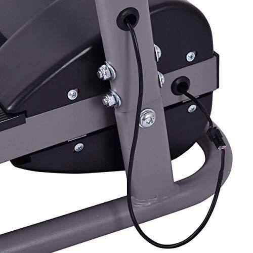 Goplus Folding Treadmill 1100W Running Jogging Machine for Home with LCD Display and Pad Holder