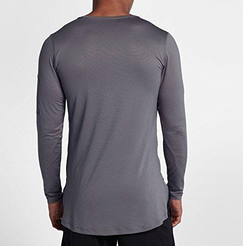 Nike Men's Modern Utility Fitted Long Sleeve Training Shirt (Gunsmoke/Black, XL)