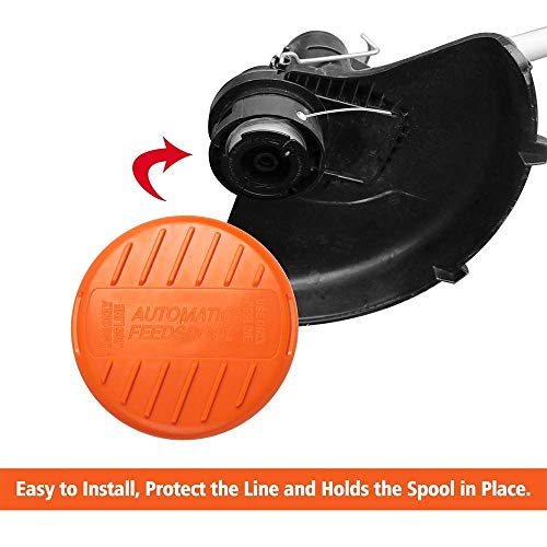 X Home Durable AF-100 Pre-Wound Spools and Cap Combo Set, Compatible with Most Black and Decker String Trimmers, Easy to Install, (6 x Spool + 1 x Cap)