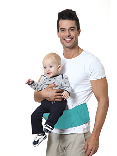 Brighter Elements Ergonomic Baby Carrier with Hip Seat – 5 Positions to Carry Your Newborn, Infant, or Toddler – Safe and Comfortable for Child and Moms, Dads – Great Baby Shower Gift