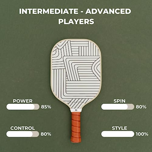 Holbrook Pickleball Paddles - Soho Design | Performance Series | Carbon Fiber/Graphite Blend Surface | Polypropylene Honeycomb Core | Quality & Design Meet Pickleball