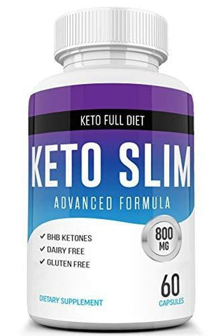 Best Keto Slim Diet Pills - Ketogenic Keto Weight Loss Pills for Women and Men - Ketosis Keto Supplement with BHB Salts for Keto Diet -Keto Pills Weightloss 60 Capsules