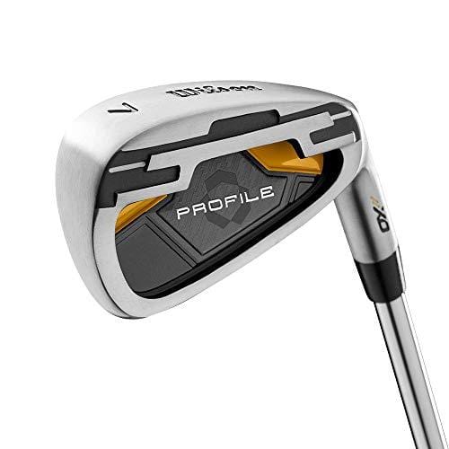 Wilson Profile XD Men's RH Flex Graphite Steel Golf Club Stand Bag Set, Gold