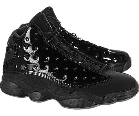Jordan Men's Retro 13 Black/Black Leather Basketball Shoes 11 M US