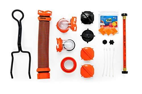 Camco Rhino Heavy Duty 28 Gallon Portable Waste Holding Hose and Accessories-Durable Leak Free and Odorless RV Tote Tank (39004)