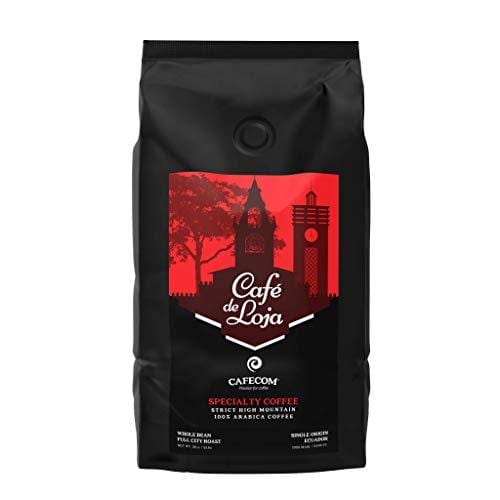 Café de Loja AWARD-WINNING Specialty Coffee Beans Medium/Dark Roast (2 Lbs Bag) - 6398ft. High Altitude Single Origin Organic Coffee- Best Arabica Whole Bean Coffee For Espresso, Drip and more