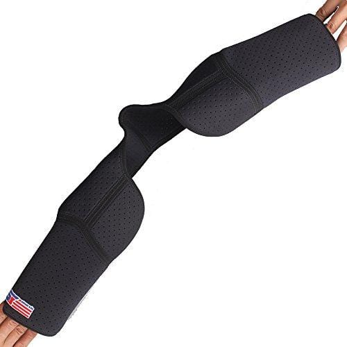 Sports Double Shoulder Brace Support Strap Wrap Belt Band Gym Sport Injury Guard Back Pad Black