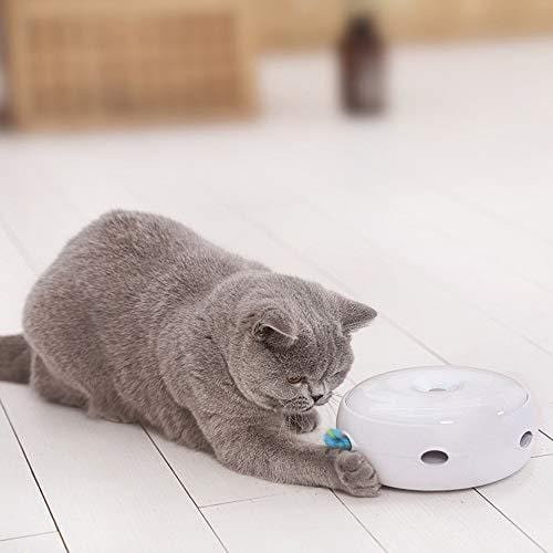 Interactive Cat Feather Toys, Automatic Electric Catching Mouse Toy Adjustable Toy Interactive Toy for Cat or Kitten (Toy 1) - Ultra Pickleball