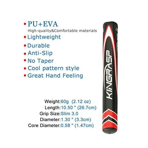 Fangsports Putter Grip,Golf Grips,Golf Putter Grip Slim 3.0,Golf Club Grips,Lightweight Golf Putter Grip,Non-Slip and Comfortable,Super Stability Give You Better Golf Experience