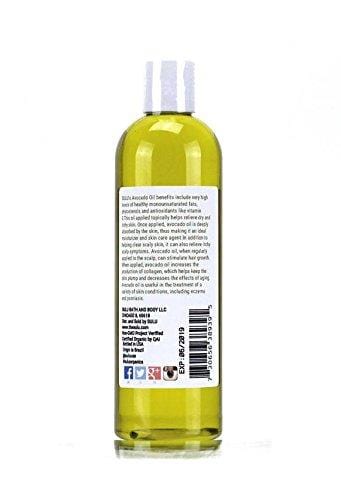 4 LBS(64 OZ) 100% Pure Organic Cold Pressed Unrefined Extra Virgin Raw Avocado Oil All Natural