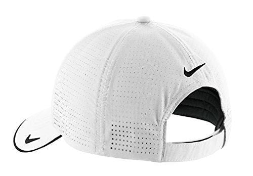 Nike Authentic Dri-FIT Low Profile Swoosh Embroidered Perforated Baseball Cap - White