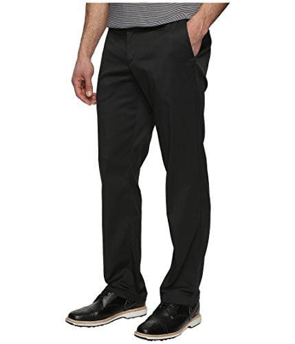 NIKE Men's Flat Front Golf Pants, Black/Black, Size 38/30