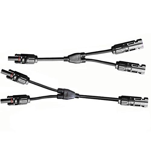 ECO-WORTHY 200 Watt (2pcs 100 Watt) Monocrystalline Solar Panel Complete Off-Grid RV Boat Kit with LCD Charge Controller + Solar Cable + Mounting Brackets