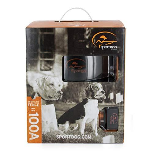SportDOG Brand In-Ground Fence Systems - Waterproof Collar with Tone, Vibration, and Shock - Expandable to Contain Unlimited Dogs in up to 100 Acres - Remote Trainer Option