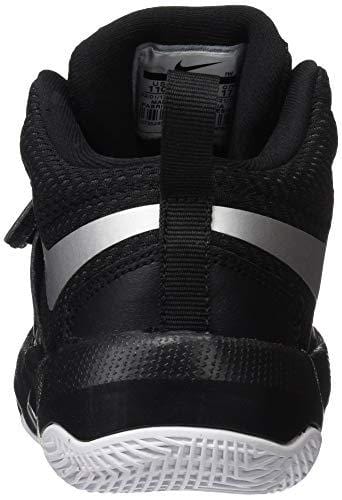 Nike Boys' Team Hustle D 8 (PS) Basketball Shoe, Black/Metallic Silver - White, 13C Regular US Little Kid