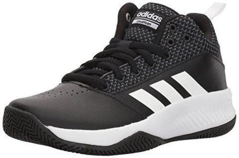 adidas Originals Unisex-Kids Cloudfoam Ilation 2.0 Basketball Shoe, Core Black/White/Grey Five, 3.5 M US Big Kid