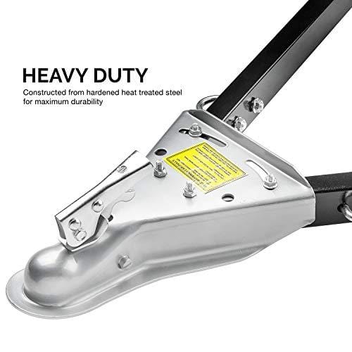 Hiltex 20046 Adjustable Universal Tow Bar, 5000 Lb Capacity | Includes Safety Chains
