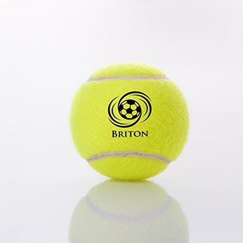 Briton Pressure Less Tennis Balls with Carrying Bag (Pack of 12)