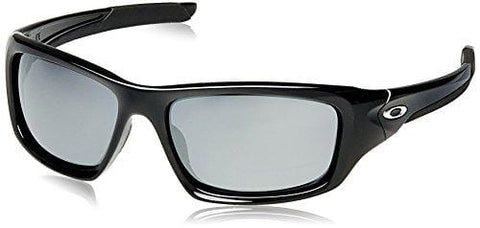 Oakley Valve Non-polarized Rectangular Sunglasses,Polished Black w/ Black Iridium,60 mm