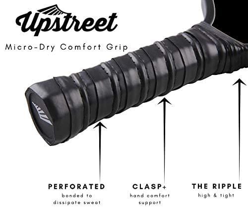 Upstreet Graphite Pickleball Paddle Set - Polypro Honeycomb Composite Core - Paddles Include Racket Cover