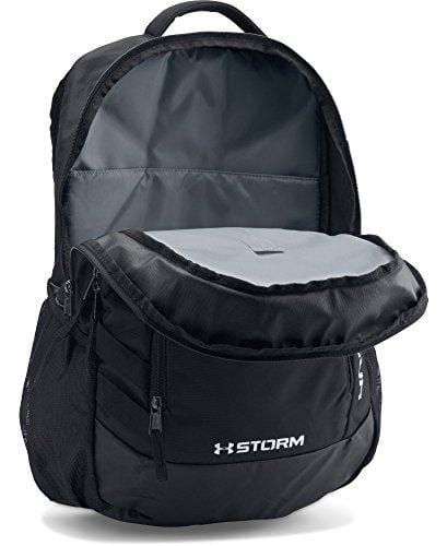 Under Armour Hustle 2.0 Backpack, Black (001)/Silver, One Size