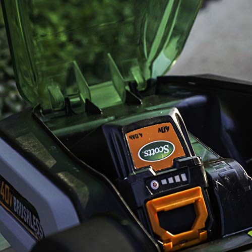 Scotts Outdoor Power Tools 60040S 19-Inch 40-Volt Cordless Lawn Mower, LED Lights, 5Ah Battery and Fast Charger Included