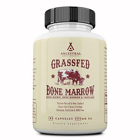 Ancestral Supplements Grass Fed Bone Marrow - Whole Bone Extract (Bone, Marrow, Cartilage & Collagen). See Other Ingredients.
