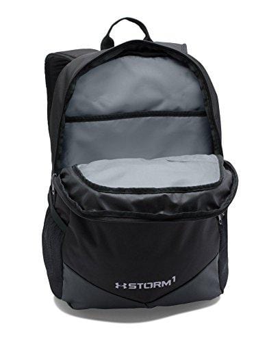 Under Armour Boy's Storm Scrimmage Backpack, Black (001)/Silver, One Size