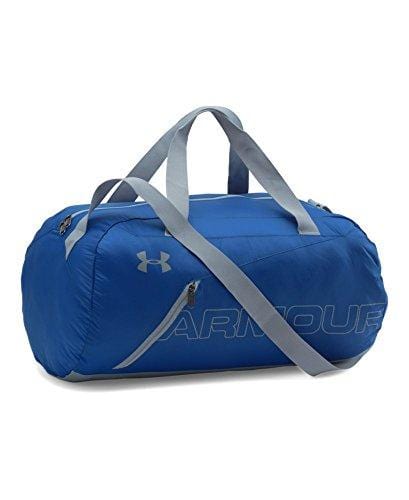 Under Armour Packable Duffle Bag, Royal /Silver, One Size