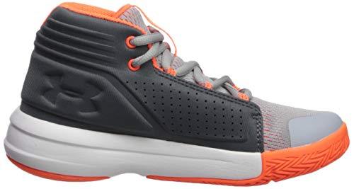 Under Armour Boys' Pre School Torch Mid Basketball Shoe, Mod (101)/Pitch Gray, 12.5K M US Little Kid