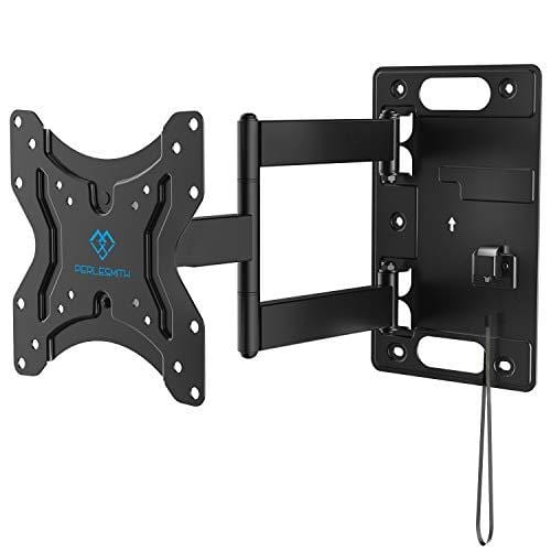 Perlesmith RV Lockable TV Wall Mount for Most 23-43 Inch LED, LCD, OLED Plasma, Flat Screen TVs Full Motion with Articulating Arm Bears up to 77 lbs Swivels Tilts Extends for MotorHomes Camper Trailer