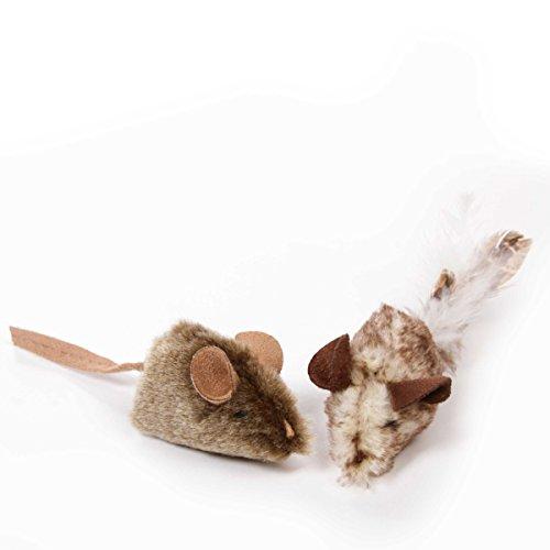 OurPets Play-N-Squeak Twice the Mice Cat Toy, 2pc